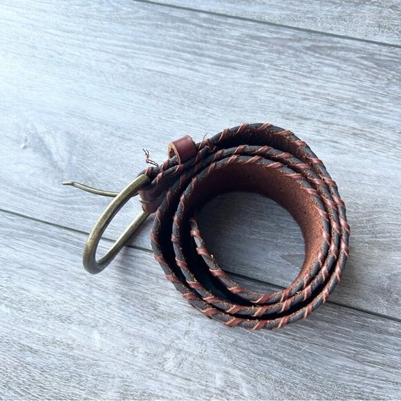 Liz Claiborne Wide Braided Leather Belt - Picture 5 of 14